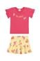 Conjunto Infantil Menina Be Joyful Elian Rosa - Marca Elian