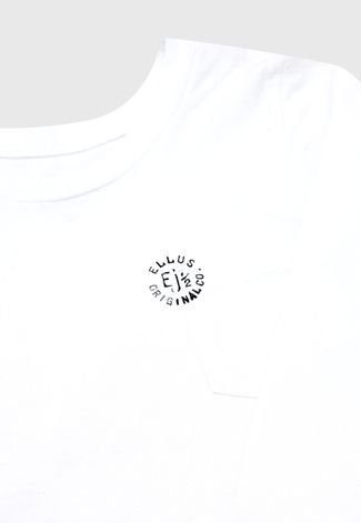 Camiseta Ellus Kids Infantil Logo Branca