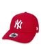 Boné New Era 9FORTY New York Yankees Aba Curva Vermelho - Marca New Era