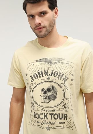 Camiseta John John Rock Tour Amarela - Faz a Boa!