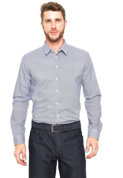 Camisa Colcci Reta Estampada Branca - Marca Colcci