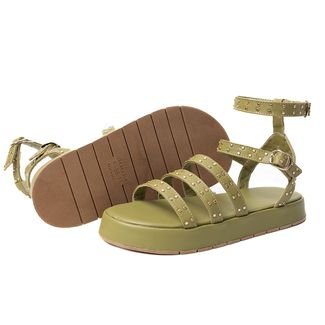 Sandália Dafiti Shoes Tiras Verde - Compre Agora