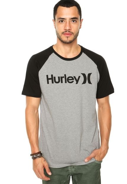 Camiseta Hurley Especial Raglan Icon Cinza - Marca Hurley