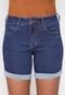 Short Jeans Lunender Barra Italiana Azul - Marca Lunender