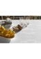 Toalha de Mesa Karsten Retangular Sempre Limpa Tropical 160x270cm Branca - Marca Karsten