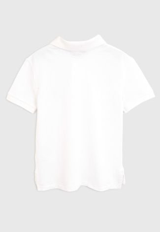 Camisa Polo Polo Ralph Lauren Infantil Logo Off-White