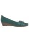 Scarpin Piccadilly Anabela Fivela Lateral Verde - Marca Piccadilly