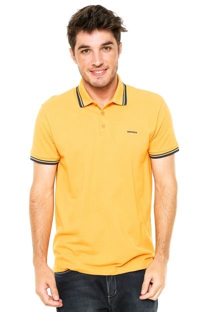 Camisa Polo Sommer Reta Amarela - Marca Sommer