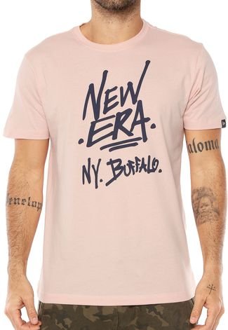 Camiseta New Era Essential Tag Rosa