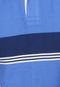 Camisa Polo Nautica Listras Contraste Azul - Marca Nautica