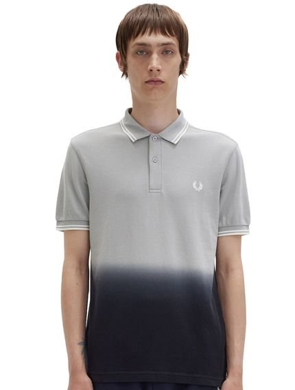 Polo Fred Perry Masculina Regular Piquet Ombre Marinho Cinza - Marca Fred Perry