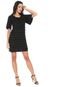 Vestido MOB Curto Franja Preto - Marca MOB