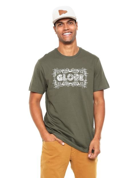 Camiseta Globe Logo Glow Verde - Marca Globe