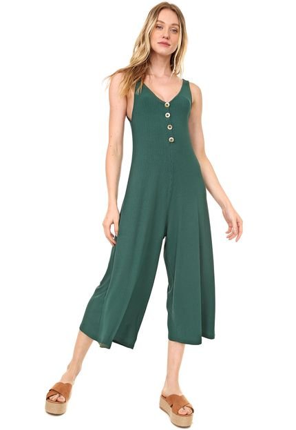 Macacão Dress to Pantacourt Canelado Verde - Marca Dress to