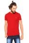 Camiseta Lacoste Bordado Vermelha - Marca Lacoste