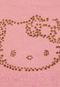 Macaquinho Hello Kitty Cotton e Tricoline Coral e Amarelo - Marca Hello Kitty