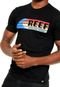 Camiseta Reef Stripe Preta - Marca Reef