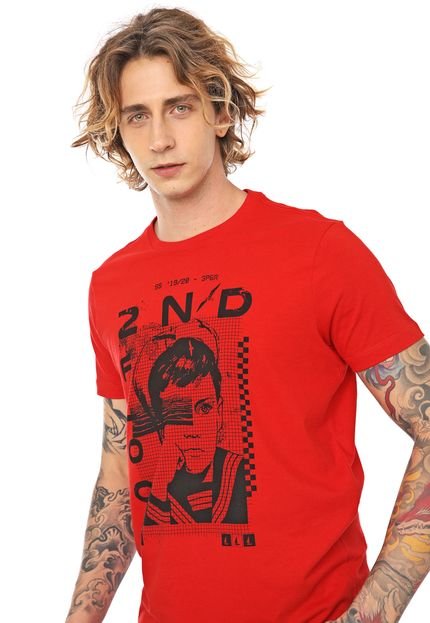 Camiseta Ellus 2ND Floor Young Mariner Vermelha - Marca 2ND Floor