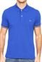 Camisa Polo Lacoste Slim Fit Básica Azul - Marca Lacoste