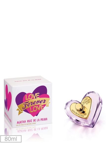 Perfume Love Forever Love Agatha Ruiz de La Prada 80ml - Marca Agatha Ruiz De La Prada