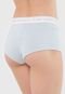Calcinha Calvin Klein Underwear Boyshort Barcode Azul - Marca Calvin Klein Underwear