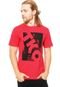 Camiseta Manga Curta FiveBlu Tokyo Vermelha - Marca FiveBlu