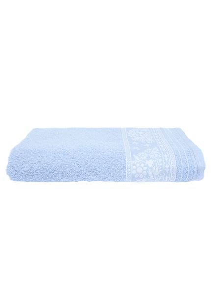 Toalha de Banho Santista Prata Bianca Azul - Marca Santista