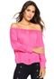 Blusa Holin Stone Ombro a Ombro Rosa - Marca Holin Stone