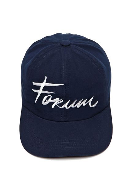 Boné Forum Velcro Logo Azul - Marca Forum
