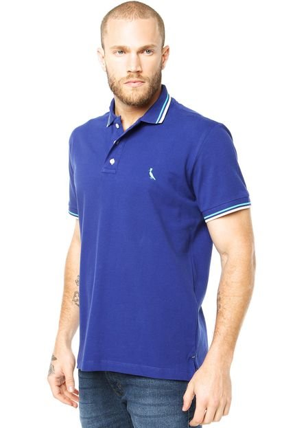 Camisa Polo Reserva Bordado Azul - Marca Reserva