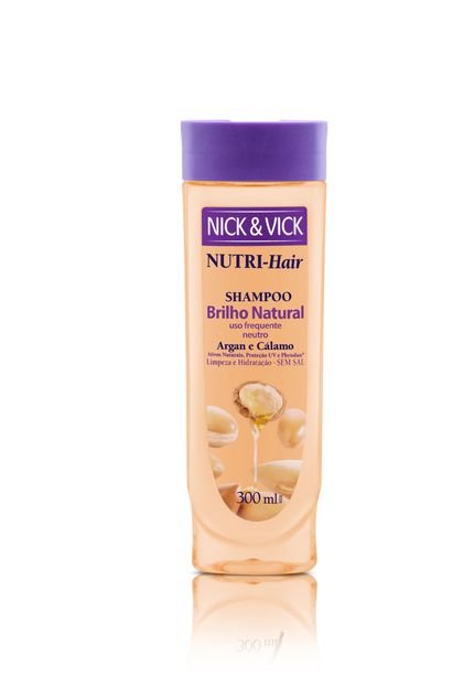 Shampoo Brilho Argan Calamo 300ml - Marca Nick & Vick