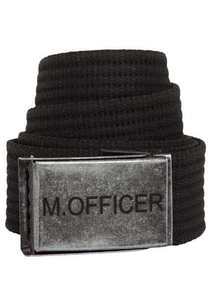 Cinto M. Officer Fivela Preto - Marca M. Officer