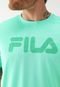 Camiseta Fila Reta Logo Verde - Marca Fila