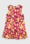 Vestido Rovitex Infantil Frutas Rosa/Amarelo - Marca Rovitex
