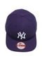 Boné New Era Snapback 950 OF SN Basic Logo Branco New York Yankees Roxo - Marca New Era