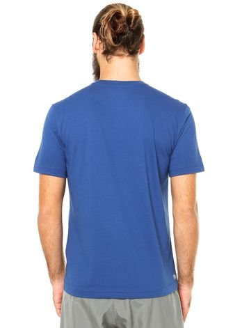 Camiseta Manga Curta Lacoste Lisa Azul