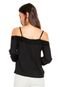 Blusa Ciganinha Fiya Lady Renda Preta - Marca Fiya Lady