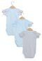 Kit Bodies Pimpolho Urso Infantil Azul - Marca Pimpolho