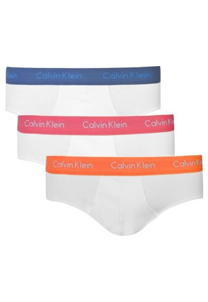 Kit 3 Cuecas Calvin Klein Underwear Branco - Marca Calvin Klein Underwear