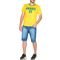 Camiseta Do Brasil Masculina Copa Do Mundo Gola Redonda - Marca Zafina
