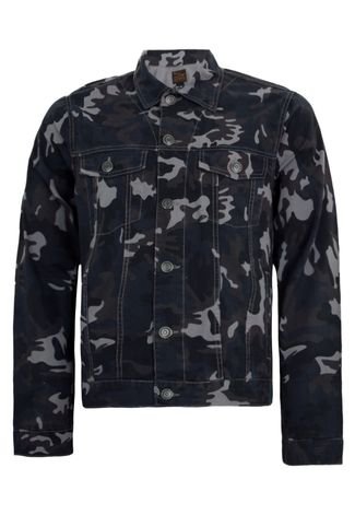 Jaqueta Colcci Slim Camuflada Cinza