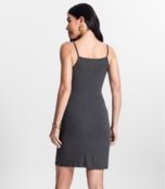 Vestido Canelado De Alça Select Cinza - Marca Select