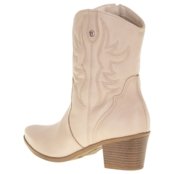 Bota Feminina Country Cano Baixo Via Marte - 231105  5831105 Bege - Marca Via Marte