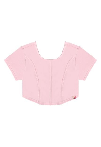 Blusa Corselet Infantil Gloss Rosa - Marca Gloss