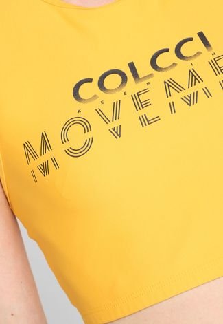 Top Colcci Fitness Movement Amarelo