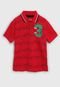 Camisa Polo Kyly Infantil Dinossauro Vermelha - Marca Kyly