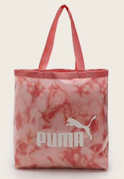 Bolsa Puma Core Transparent Tote Bag Rosa - Marca Puma