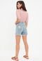 Short Jeans Trendyol Collection Destroyed Azul - Marca Trendyol Collection