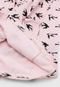 Vestido Milon Infantil Pássaros Rosa - Marca Milon