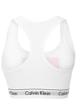Top Calvin Klein Underwear Lettering Branco